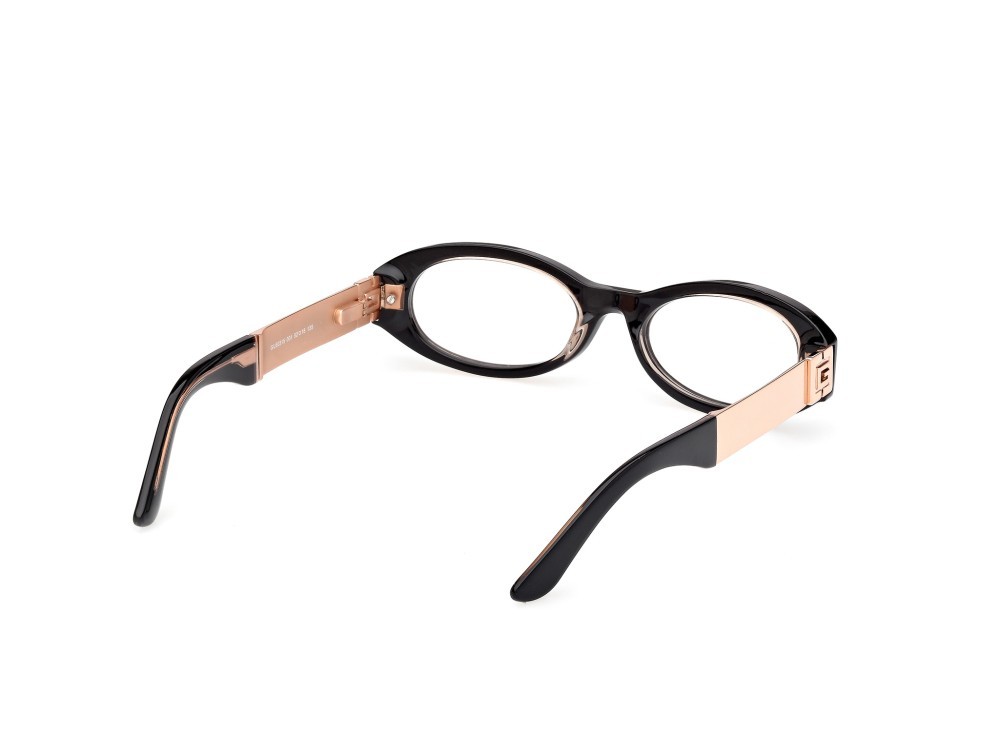 Occhiali da vista Guess GU50315 (001) colore nero lucido / oro rosé lucido forma ovale 
