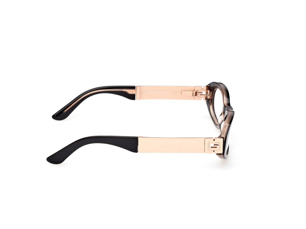 Occhiali da vista Guess GU50315 (001) colore nero lucido / oro rosé lucido forma ovale 