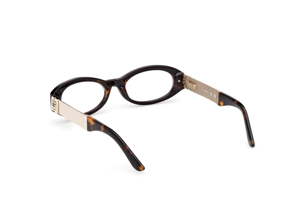Eyeglasses Guess GU50315 (052) color avana scura / oro pallido lucido shape oval 
