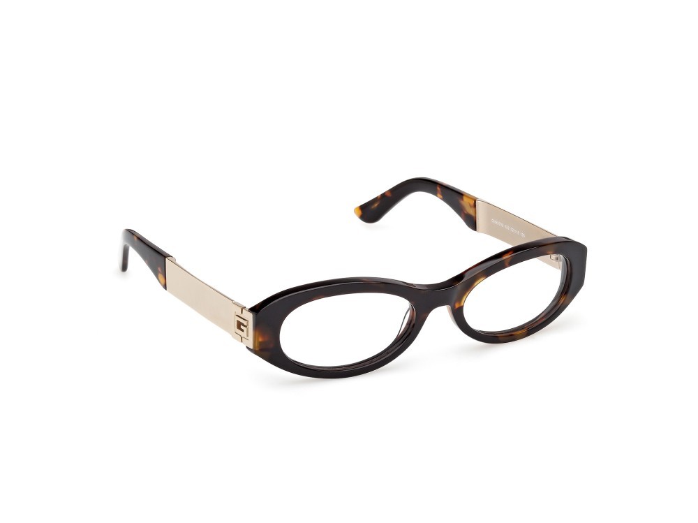 Eyeglasses Guess GU50315 (052) color avana scura / oro pallido lucido shape oval 