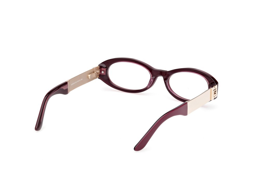 Occhiali da vista Guess GU50315 (081) colore viola lucido / oro endura lucido forma ovale 