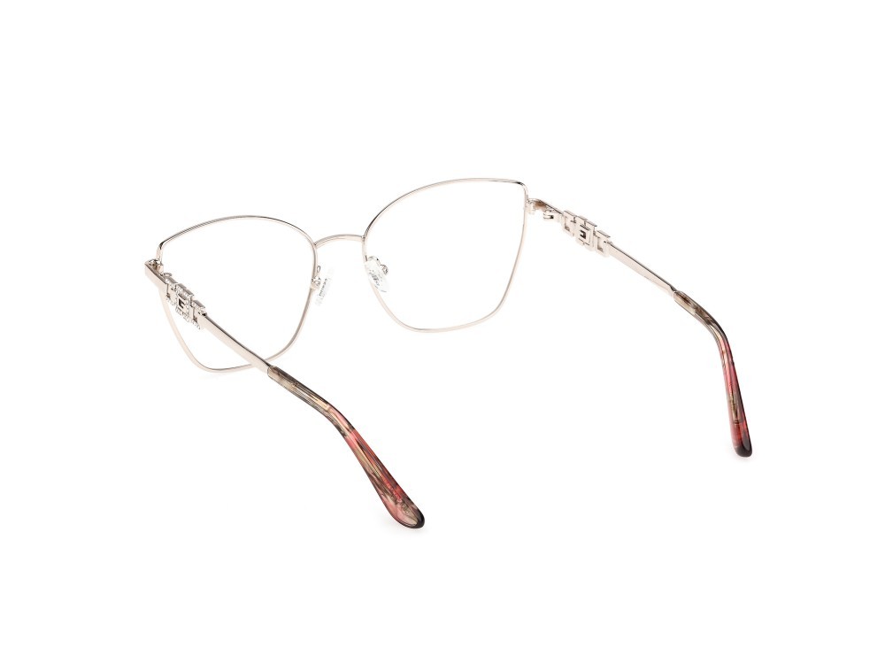 Eyeglasses Guess GU50316 (033) color oro pallido lucido shape cat eye 