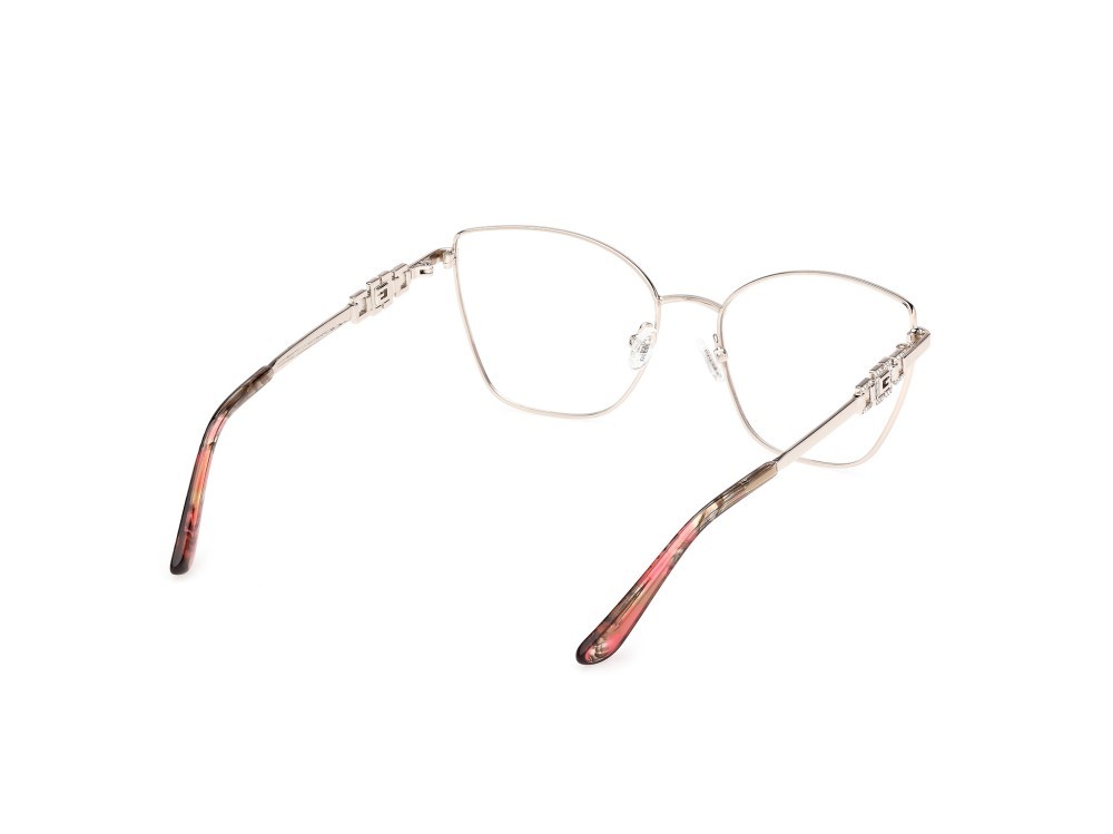 Eyeglasses Guess GU50316 (033) color oro pallido lucido shape cat eye 