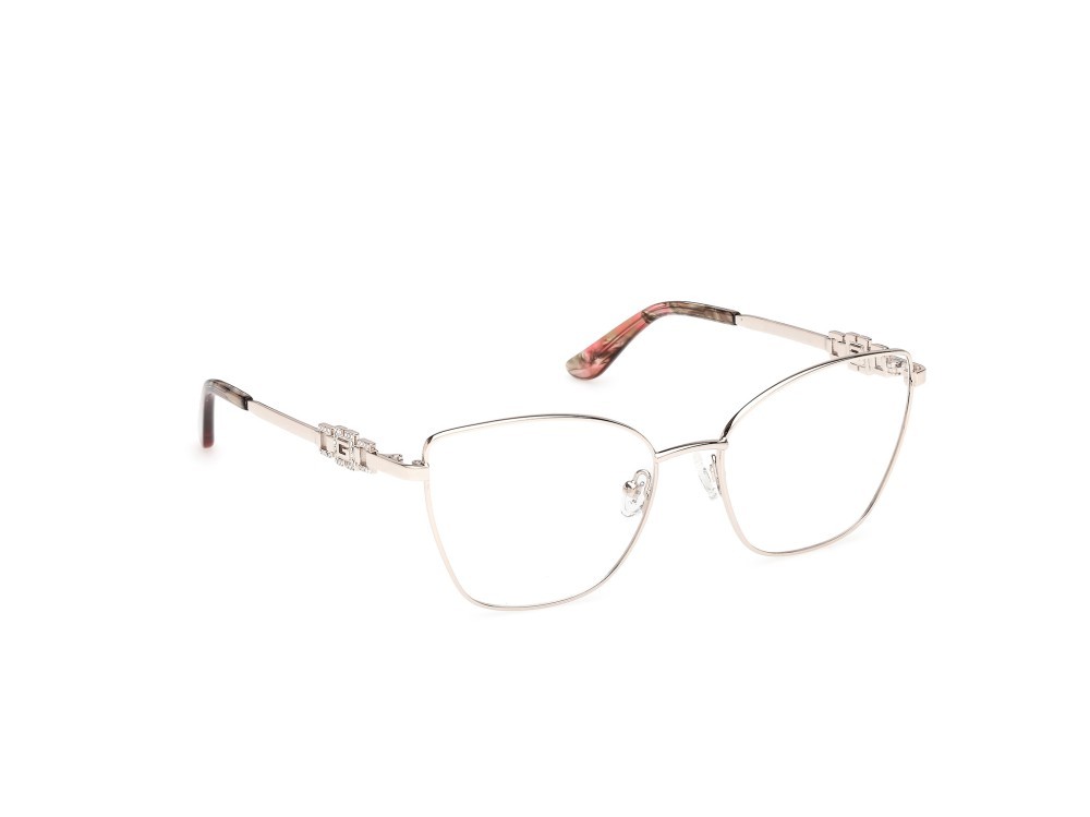 Eyeglasses Guess GU50316 (033) color oro pallido lucido shape cat eye 