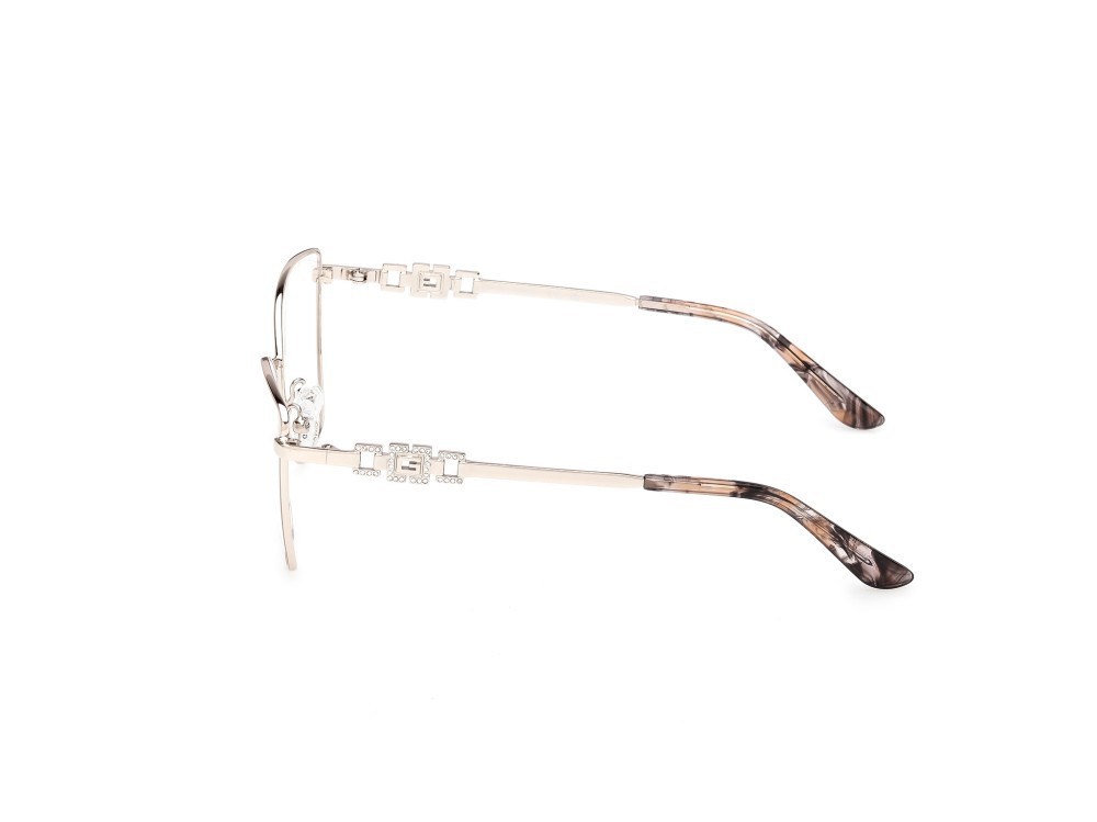 Occhiali da vista Guess GU50316 (057) colore beige lucido / oro pallido lucido forma cat eye 