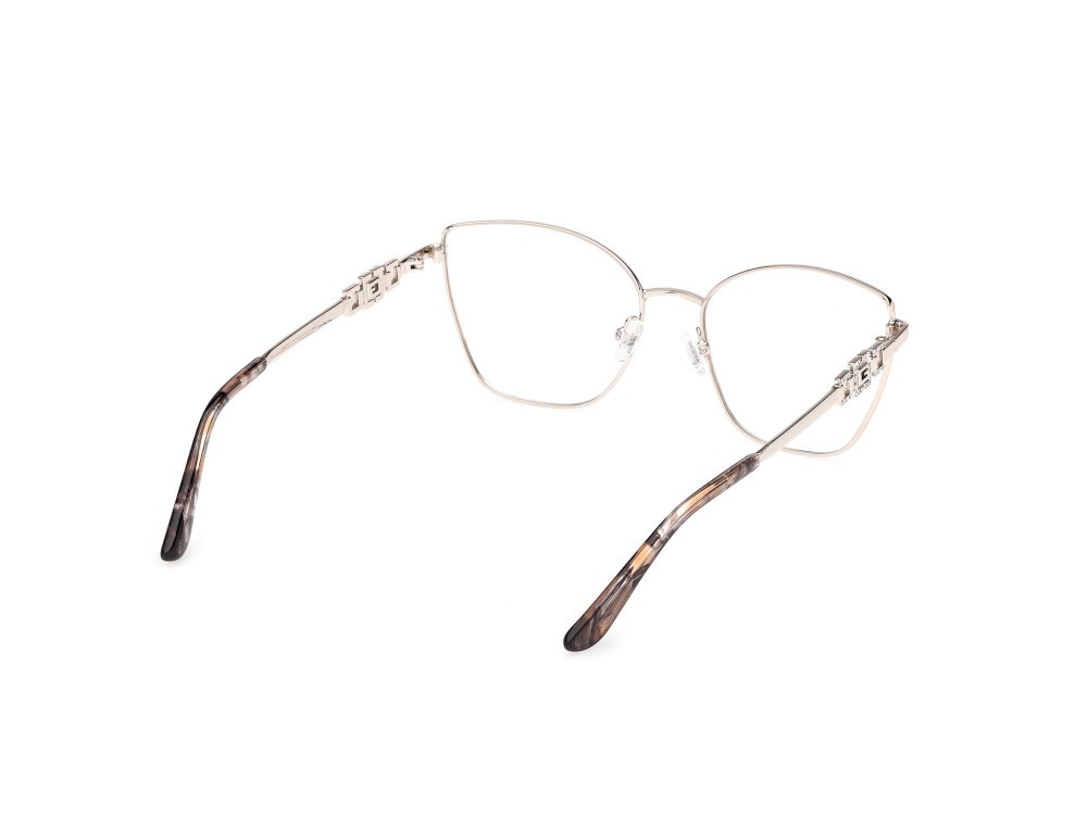 Occhiali da vista Guess GU50316 (057) colore beige lucido / oro pallido lucido forma cat eye 