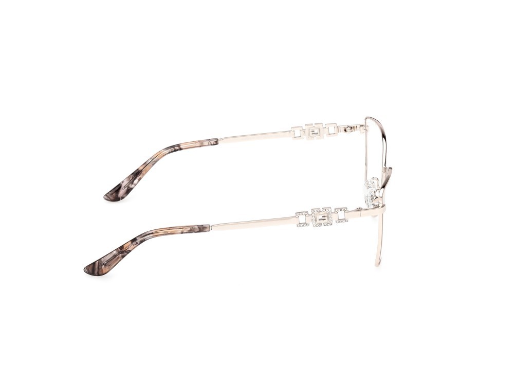 Occhiali da vista Guess GU50316 (057) colore beige lucido / oro pallido lucido forma cat eye 