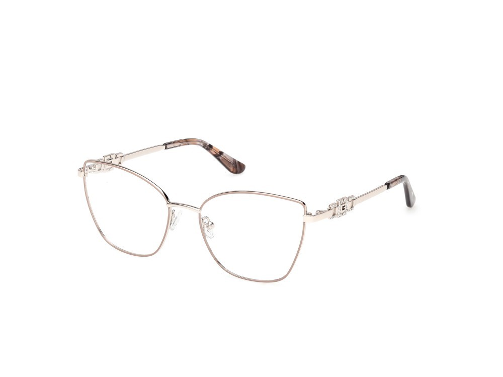 Occhiali da vista Guess GU50316 (057) colore beige lucido / oro pallido lucido forma cat eye 