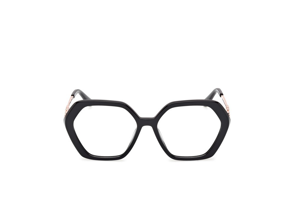 Occhiali da vista Guess GU50317 (001) colore nero lucido / oro rosé lucido forma geometrico 