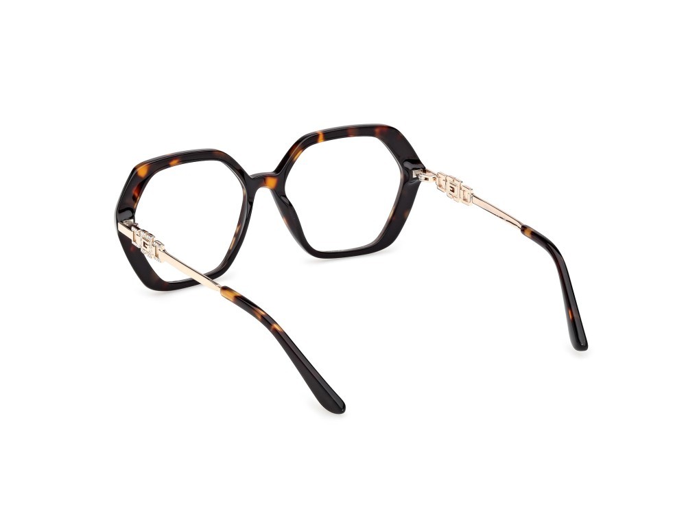 Occhiali da vista Guess GU50317 (052) colore avana scura / oro endura lucido forma geometrico 