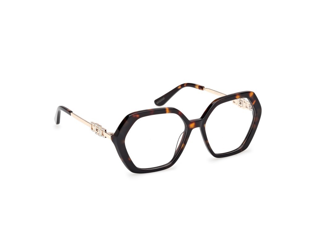 Occhiali da vista Guess GU50317 (052) colore avana scura / oro endura lucido forma geometrico 