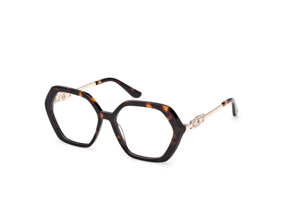 Occhiali da vista Guess GU50317 (052) colore avana scura / oro endura lucido forma geometrico 