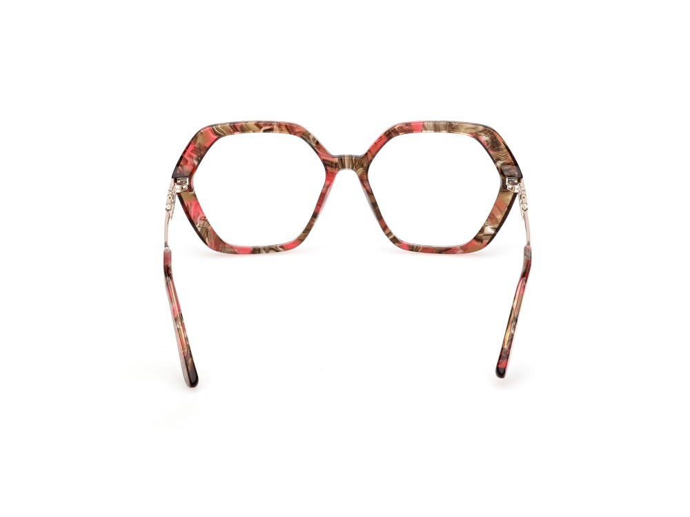 Eyeglasses Guess GU50317 (071) color bordeaux/avana - oro endura lucido shape geometric 