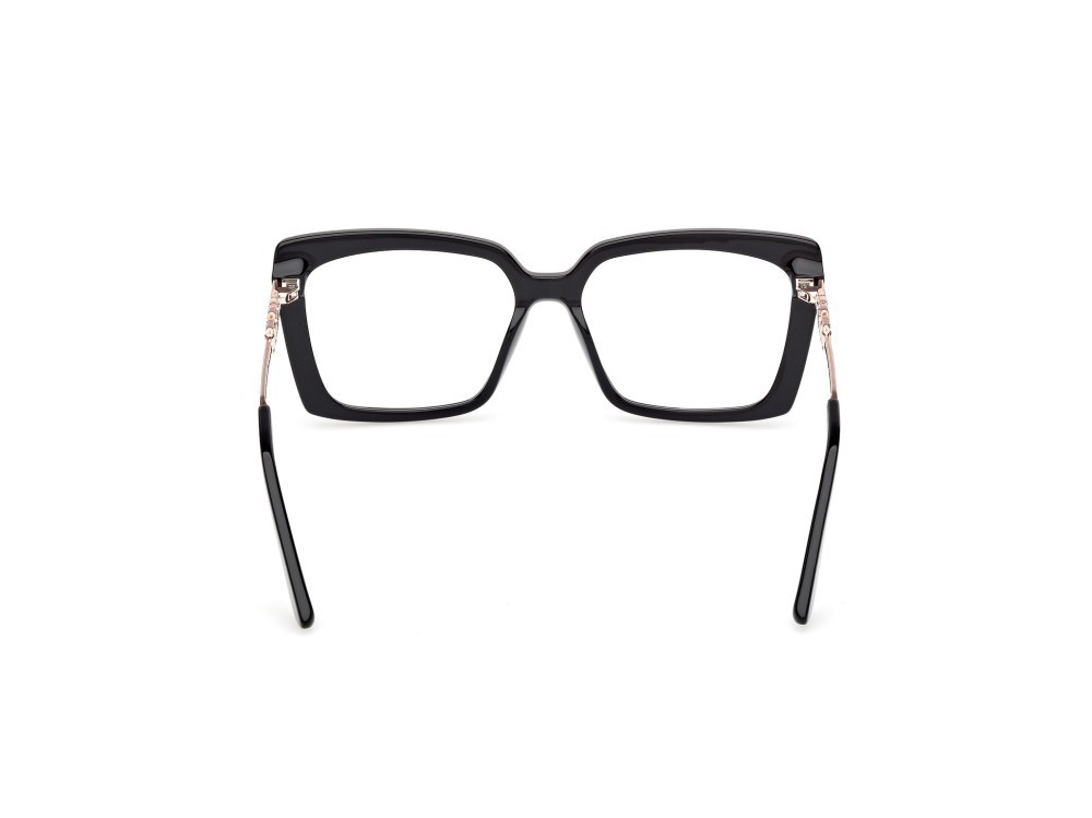 Occhiali da vista Guess GU50318 (001) colore nero lucido / oro rosé lucido forma rettangolare 