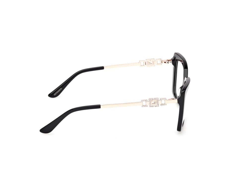 Occhiali da vista Guess GU50318 (001) colore nero lucido / oro rosé lucido forma rettangolare 