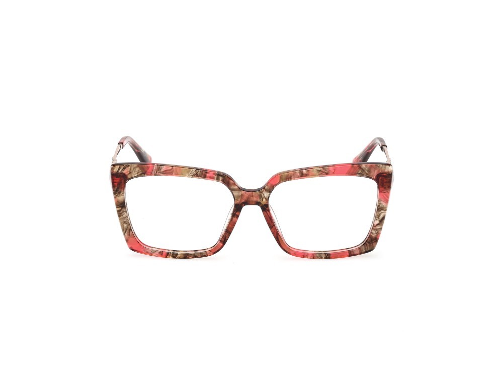 Occhiali da vista Guess GU50318 (071) colore bordeaux/avana - oro endura lucido forma rettangolare 