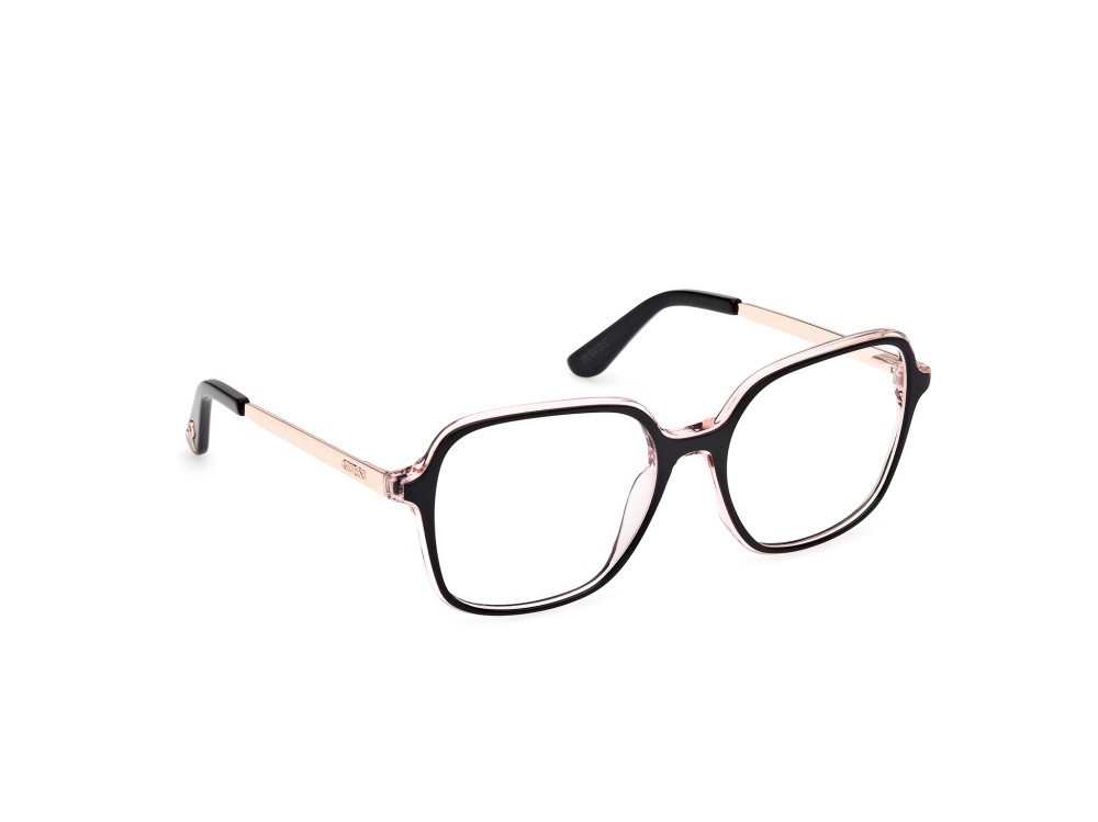 Occhiali da vista Guess GU50320 (001) colore nero lucido / oro rosé lucido forma quadrato 