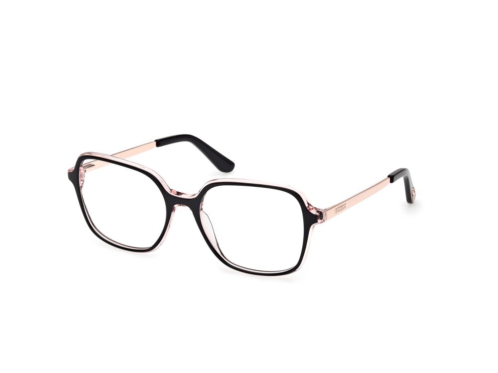 Occhiali da vista Guess GU50320 (001) colore nero lucido / oro rosé lucido forma quadrato 