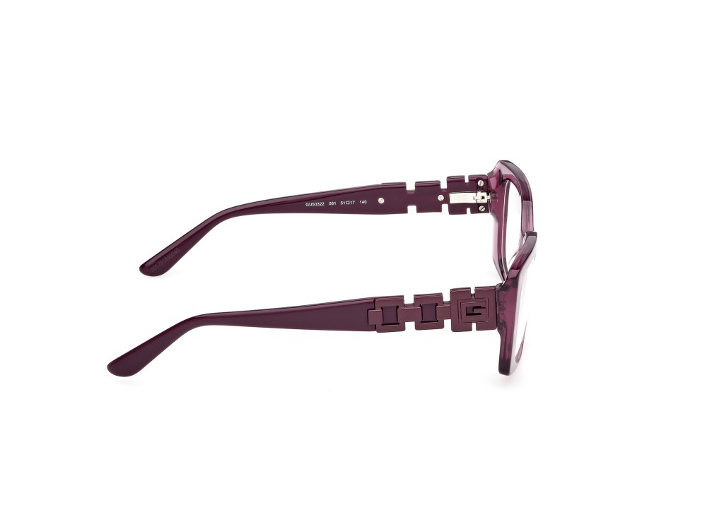 Occhiali da vista Guess GU50322 (081) colore viola lucido forma rettangolare 