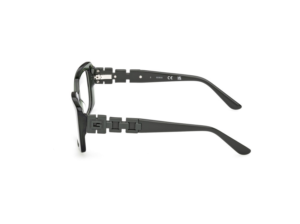 Occhiali da vista Guess GU50322 (096) colore verde scuro lucido forma rettangolare 