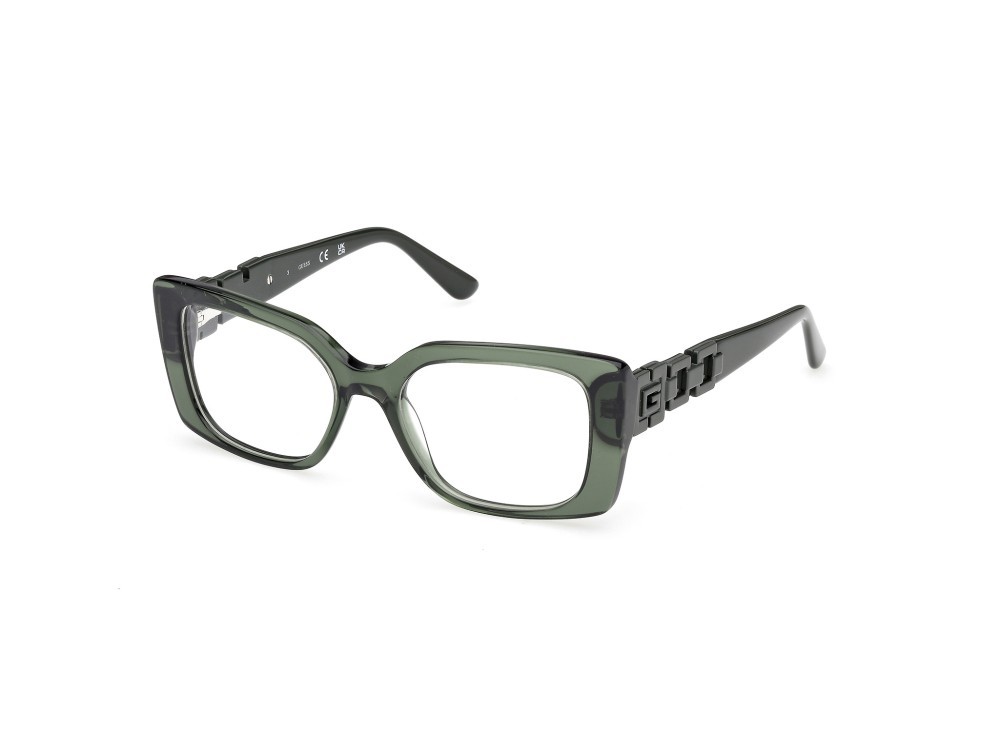 Occhiali da vista Guess GU50322 (096) colore verde scuro lucido forma rettangolare 