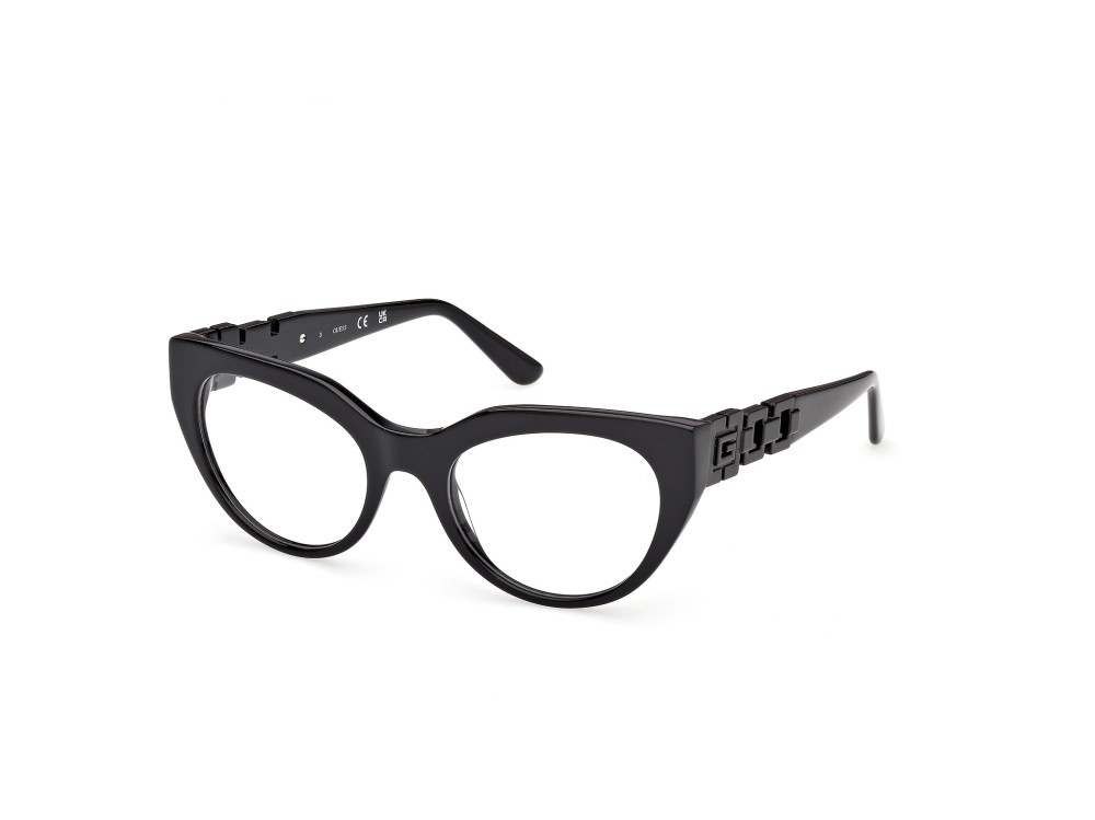 Occhiali da vista Guess GU50323 (001) colore nero lucido forma cat eye 
