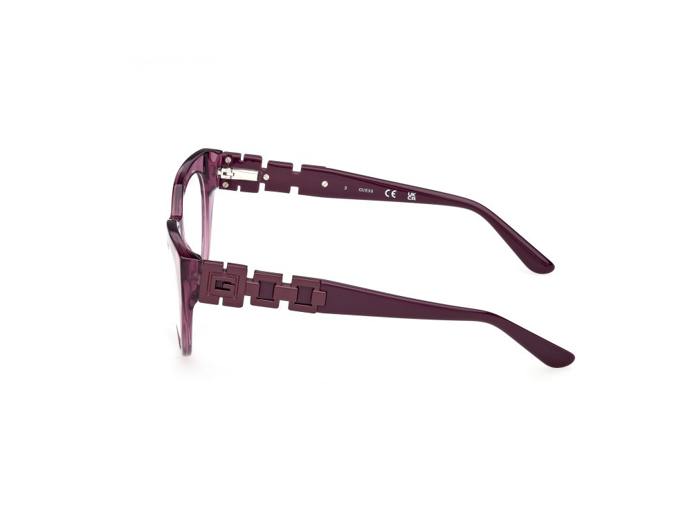 Eyeglasses Guess GU50323 (081) color viola lucido  shape cat eye 