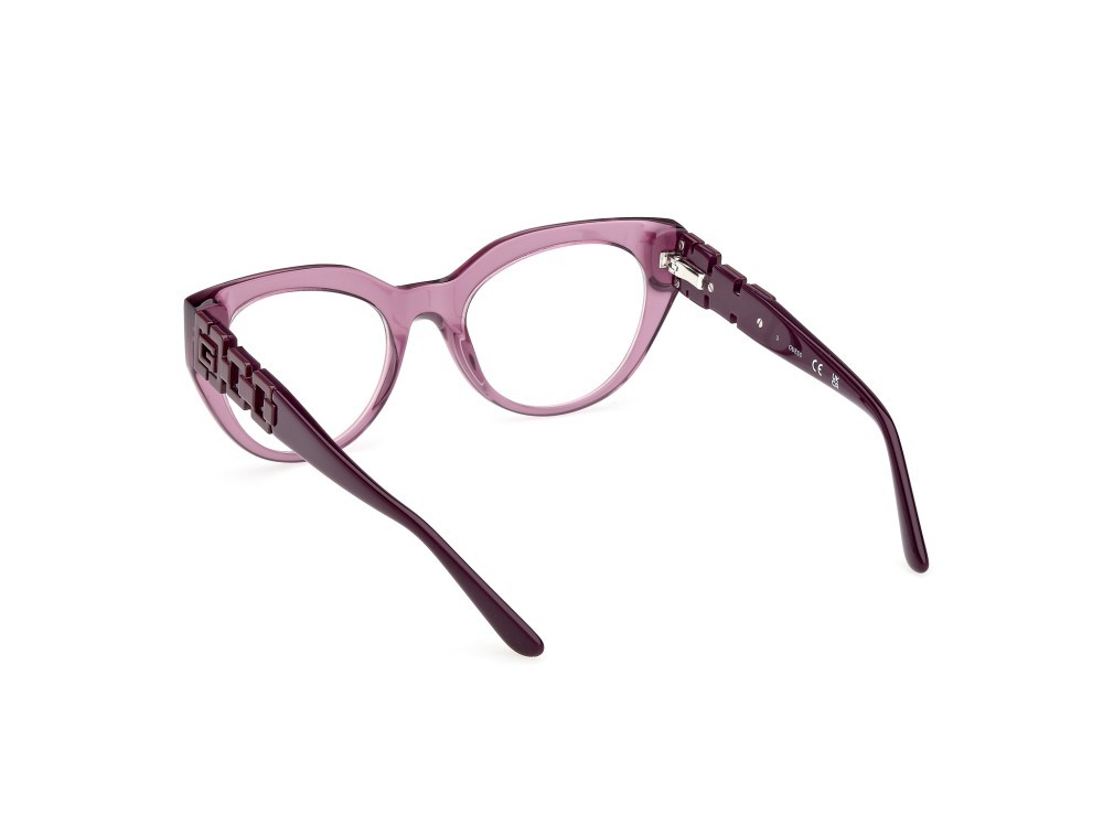 Eyeglasses Guess GU50323 (081) color viola lucido  shape cat eye 