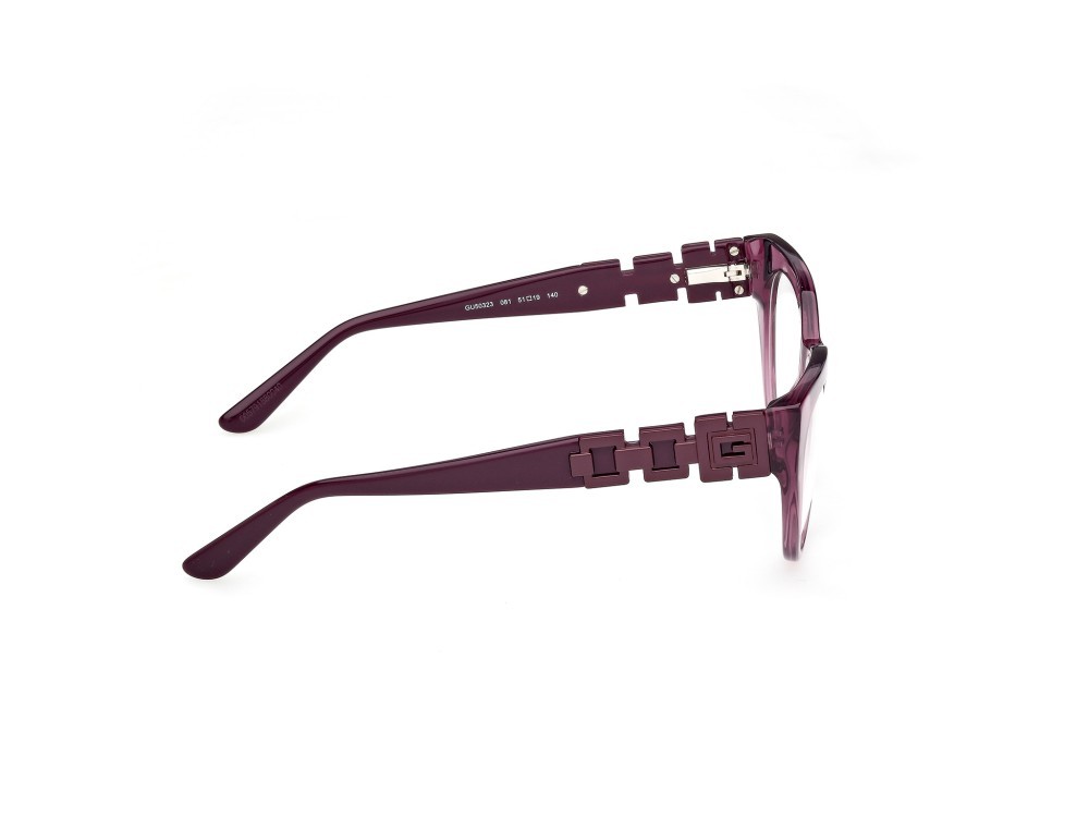 Occhiali da vista Guess GU50323 (081) colore viola lucido  forma cat eye 
