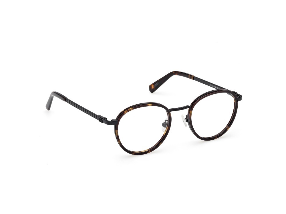 Eyeglasses Guess GU50324 (052) color  avana scura / nero lucido shape round 