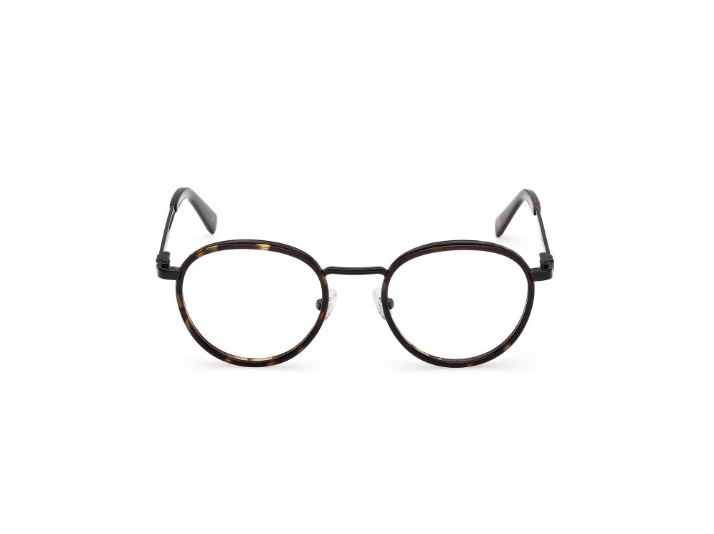Eyeglasses Guess GU50324 (052) color  avana scura / nero lucido shape round 