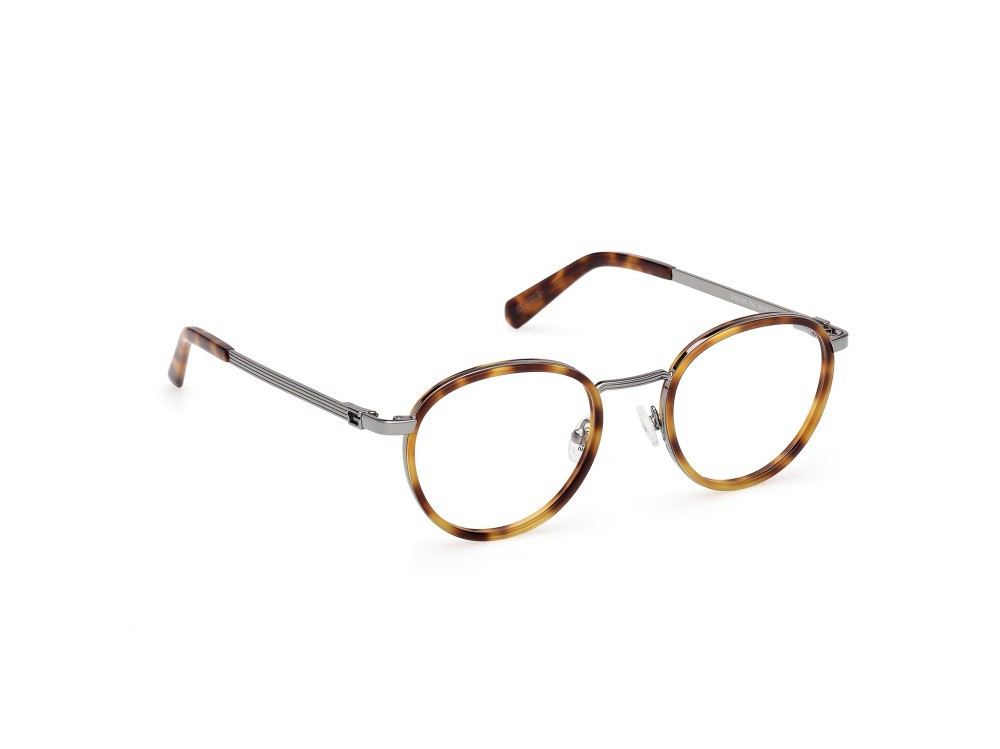 Eyeglasses Guess GU50324 (053) color avana bionda / antracite lucido shape round 