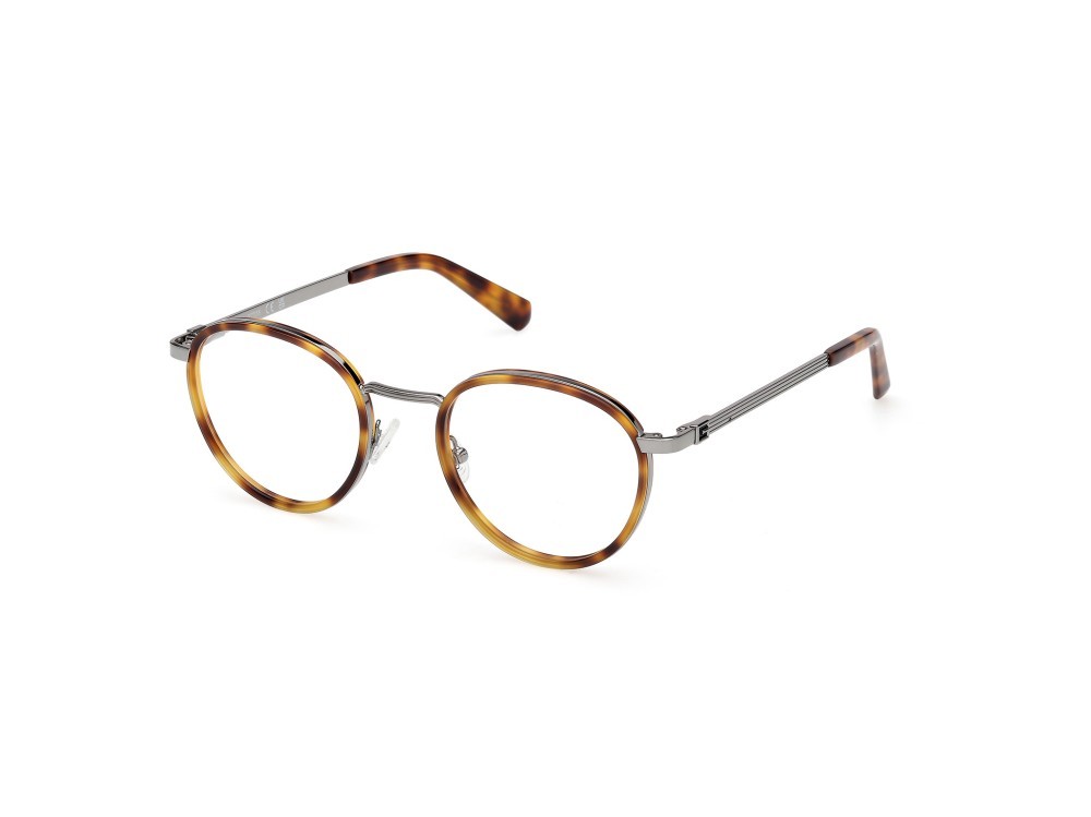 Eyeglasses Guess GU50324 (053) color avana bionda / antracite lucido shape round 