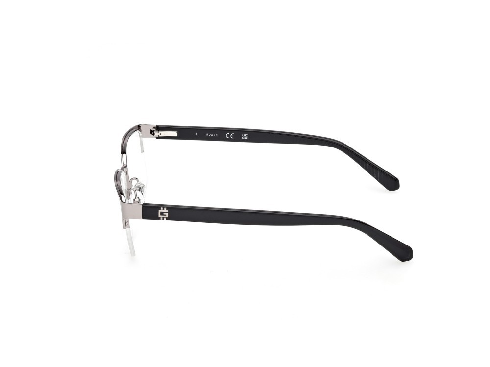 Occhiali da vista Guess GU50326 (011) colore rutenio chiaro opaco / nero lucido forma rettangolare 