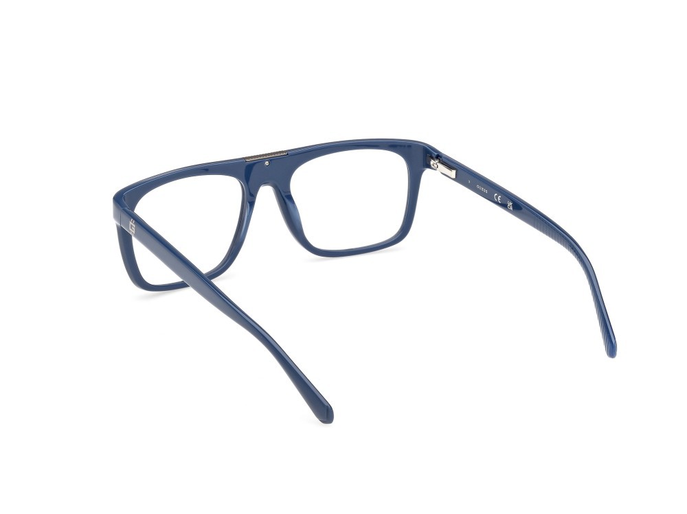 Eyeglasses Guess GU50328 (090) color blu lucido shape square 
