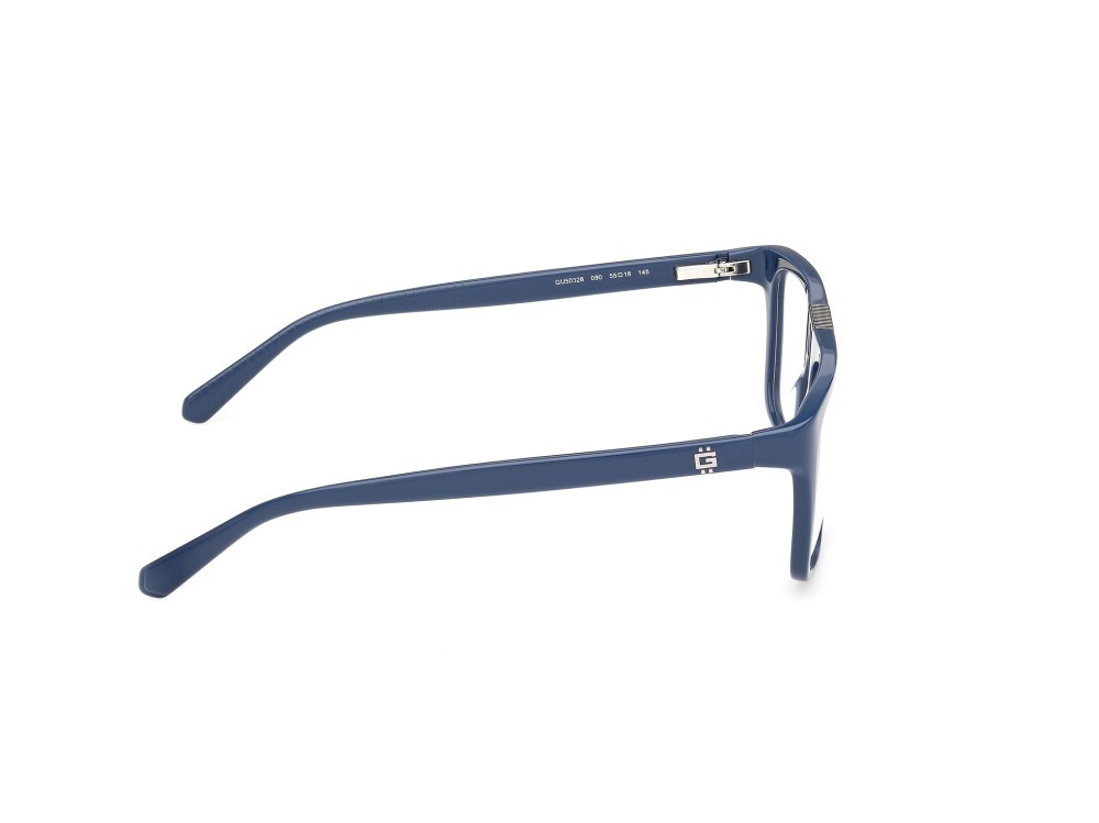 Eyeglasses Guess GU50328 (090) color blu lucido shape square 