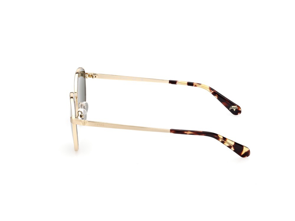 Occhiali da sole Guess GU5214 (33N) colore oro / altro forma rotondo lenti verde