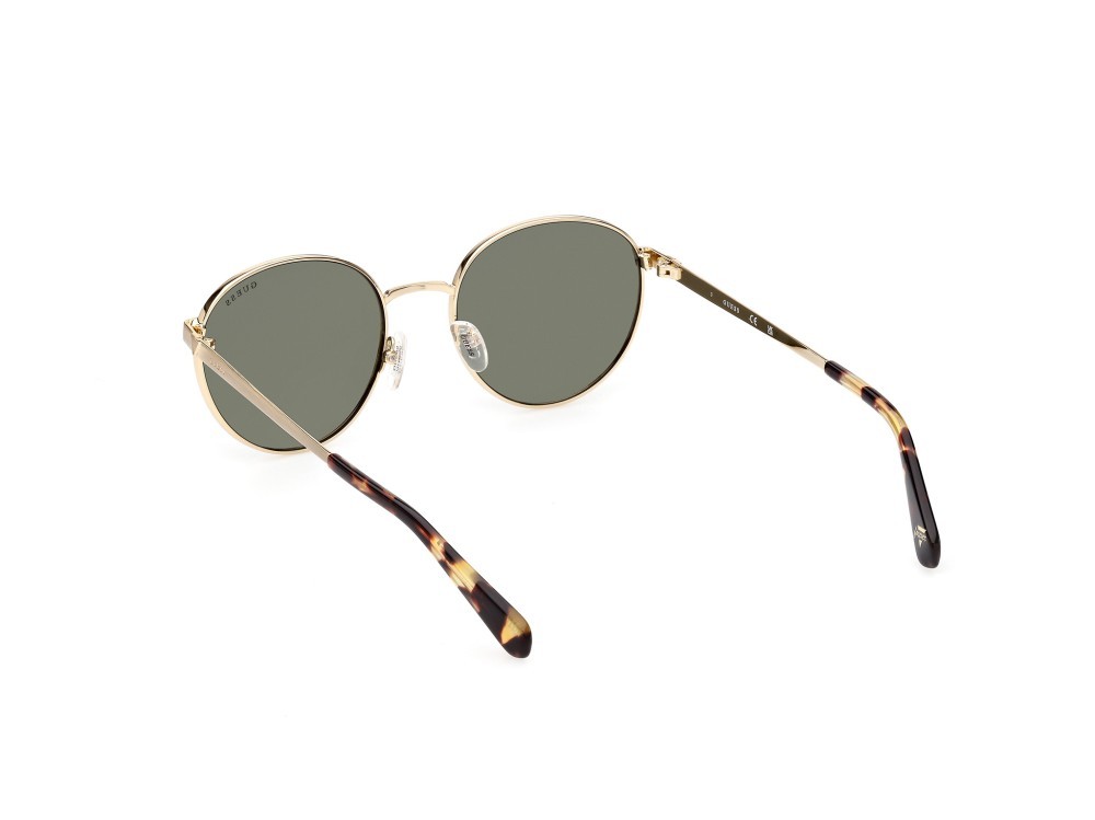 Occhiali da sole Guess GU5214 (33N) colore oro / altro forma rotondo lenti verde