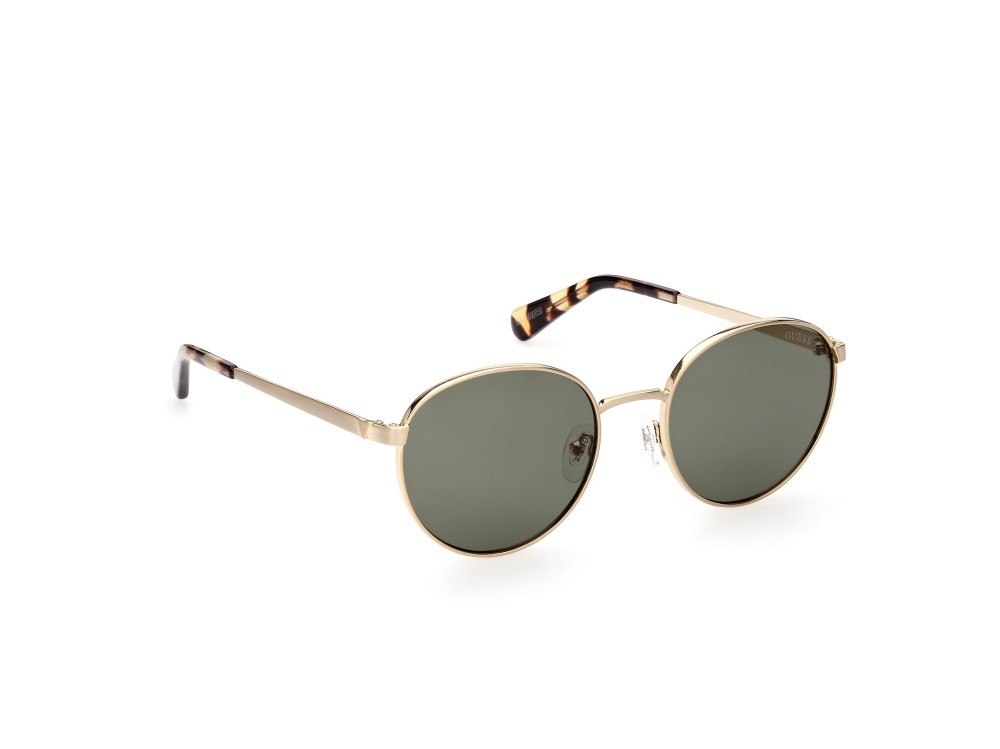 Occhiali da sole Guess GU5214 (33N) colore oro / altro forma rotondo lenti verde