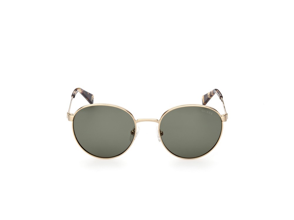 Occhiali da sole Guess GU5214 (33N) colore oro / altro forma rotondo lenti verde