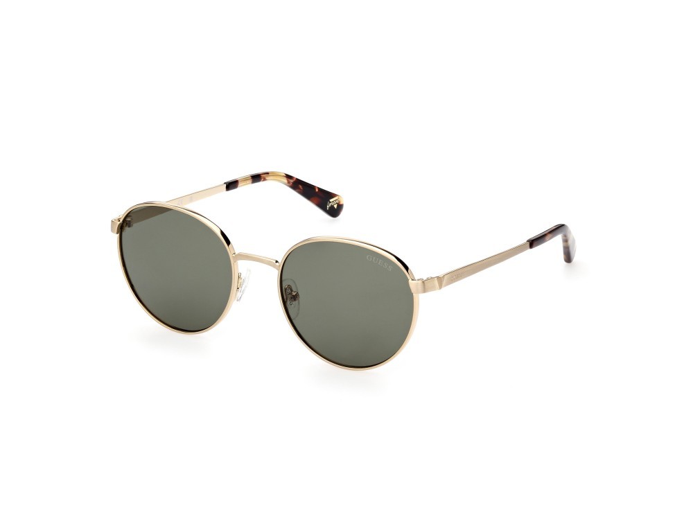 Occhiali da sole Guess GU5214 (33N) colore oro / altro forma rotondo lenti verde
