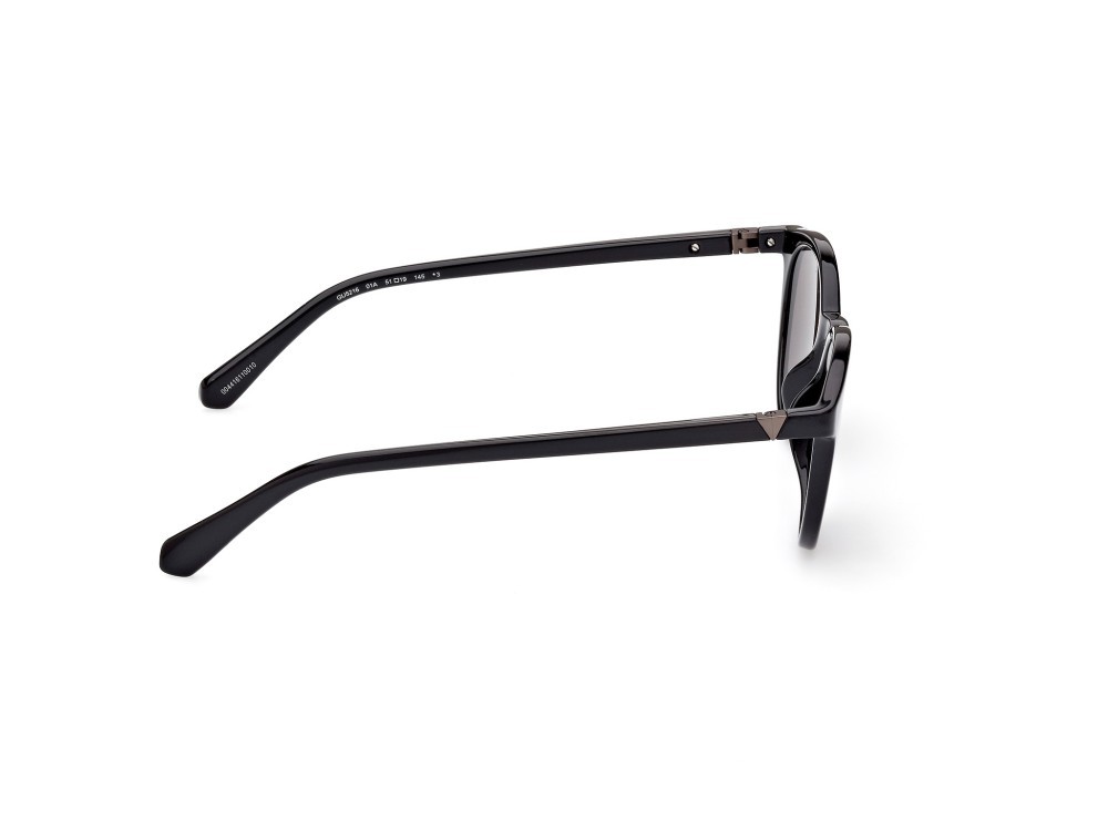 Sonnenbrillen Guess GU5216 (01A) farbe nero lucido form rund gläser fumo 