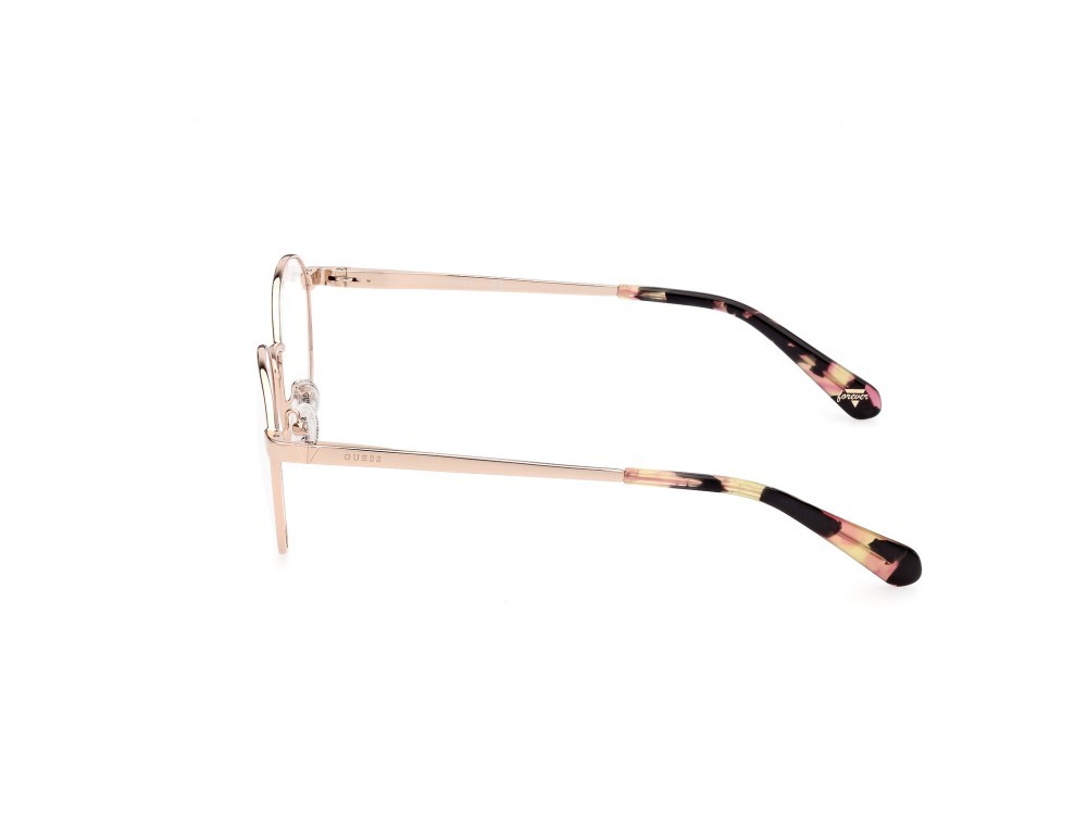 Eyeglasses Guess GU5221 (028) color oro rosé lucido  shape round 