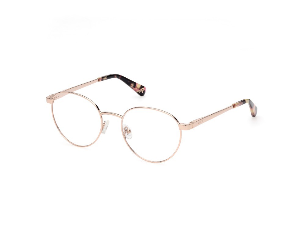 Eyeglasses Guess GU5221 (028) color oro rosé lucido  shape round 