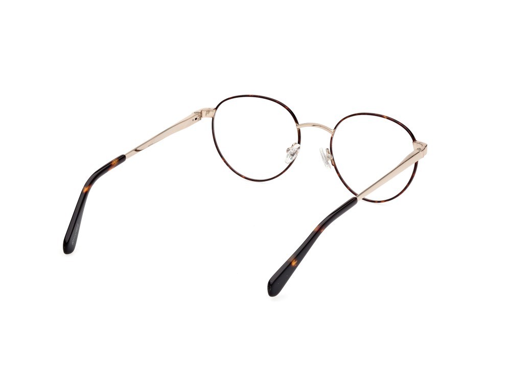Eyeglasses Guess GU5221 (052) color avana scura / oro pallido satinato lcido shape round 