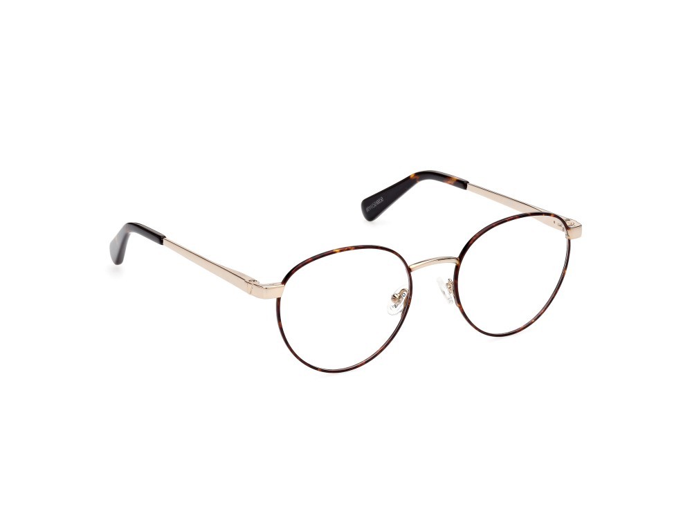 Eyeglasses Guess GU5221 (052) color avana scura / oro pallido satinato lcido shape round 