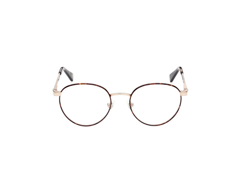 Eyeglasses Guess GU5221 (052) color avana scura / oro pallido satinato lcido shape round 