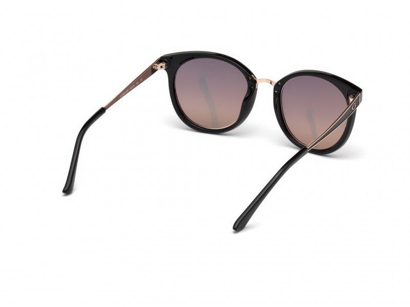Occhiali da sole Guess GU7459 (05Z) colore nero/altro forma rotondo lenti viola grad. e/o specchiato