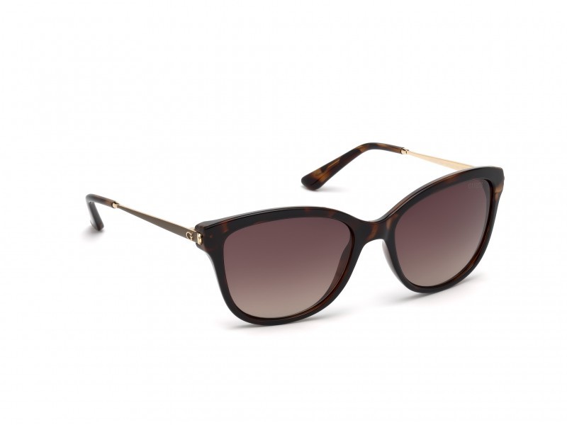 Occhiali da sole Guess GU7469 (52F) colore avana scura forma geometrico lenti marrone grad.
