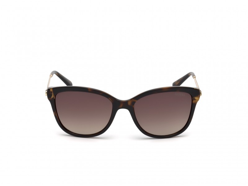 Occhiali da sole Guess GU7469 (52F) colore avana scura forma geometrico lenti marrone grad.